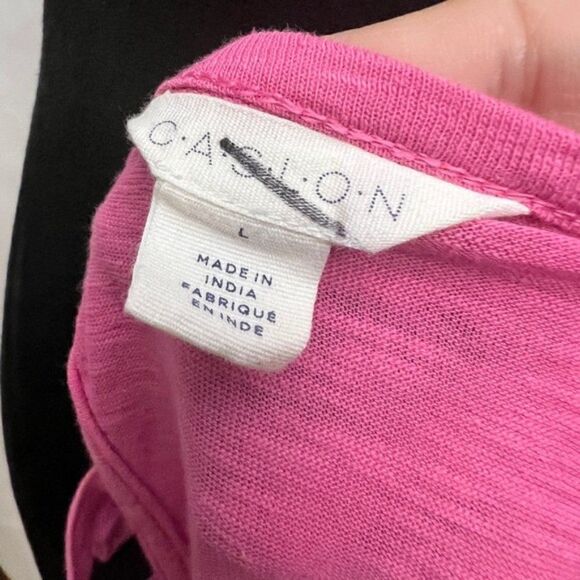 Caslon Tie Back Cap Sleeve Top Pink NEW - Picture 5 of 7